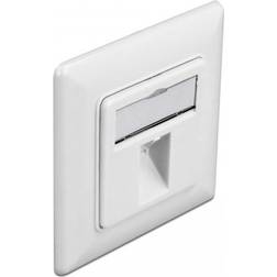 DeLock Keystone Wall Outlet 1 port > I externt lager, forväntat leveransdatum hos dig 08-09-2022